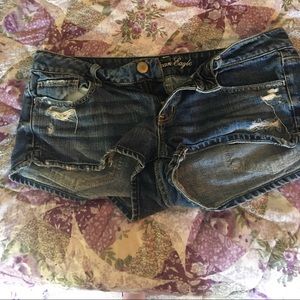 American eagle short denim shorts